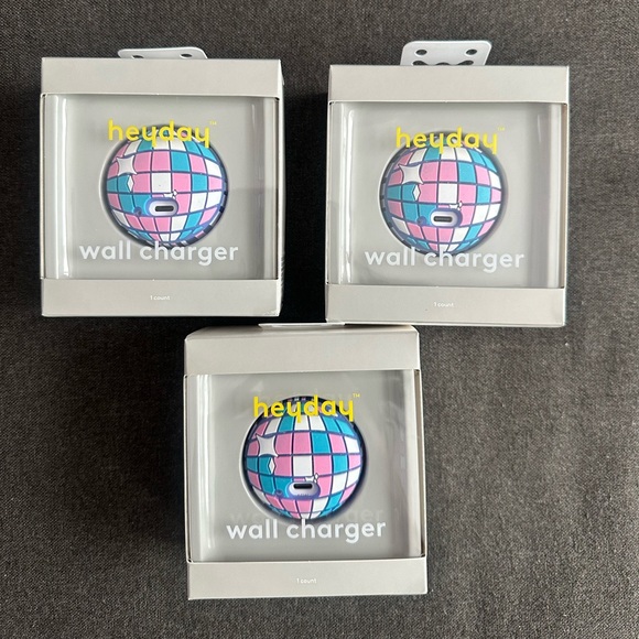 Heyday Pink and Blue Wall Charger 6pcs left - Picture 1 of 4